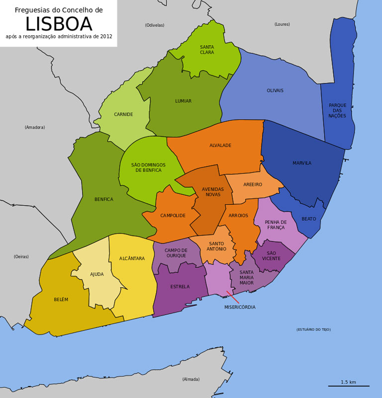 Map of Lisboa