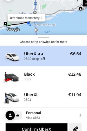 uber price to get to Belém